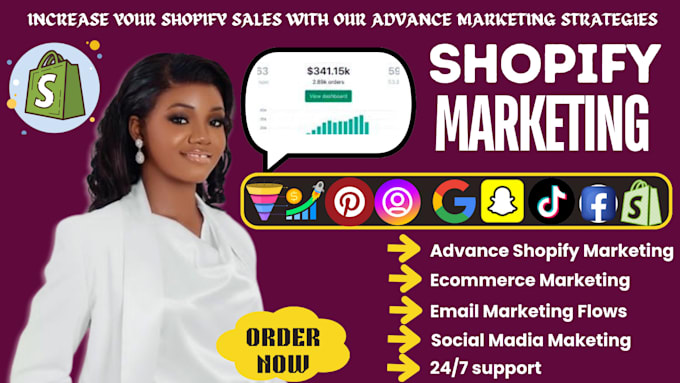 Gig Preview - Do viral tiktok shop ads shopify marketing  sales funnel to boost shopify sales