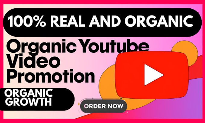 Gig Preview - Do organic youtube promotion for your channel growth