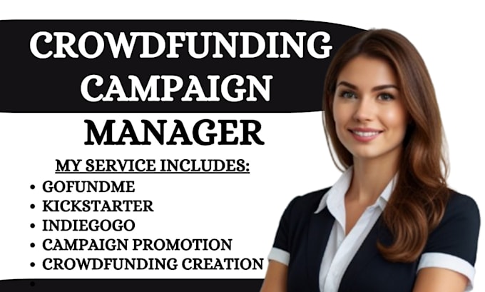 Bestseller - create and manage your crowdfunding campaign kickstarter indiegogo gofundme