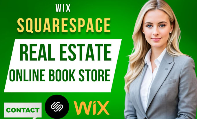 Gig Preview - Design redesign real estate online bookstore website wix squarespace idx realtor