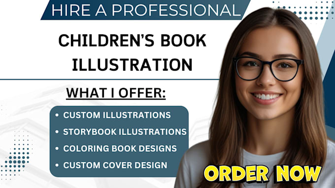 Gig Preview - Design children book illustration kids story book children coloring book