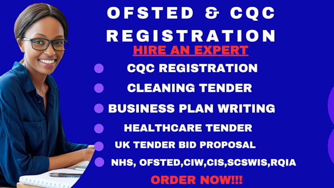 Gig Preview - Do UK tender, cqc, ofsted, cls, cleaning tender, home care policy and procedure