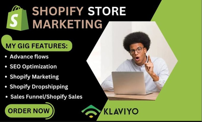 Gig Preview - Klaviyo email marketing, klaviyo flows, klaviyo sales funnel, shopify marketing