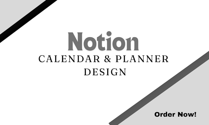 Gig Preview - Create custom calendar design calendar planner on notion