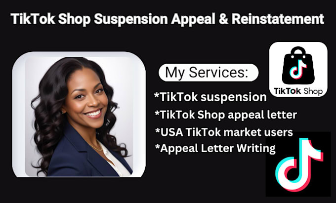 Gig Preview - Write an appeal for tiktok shop suspension and reinstatement