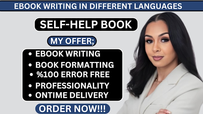 Bestseller - ghostwrite a nonfiction self help book in your language as a ghost book writer