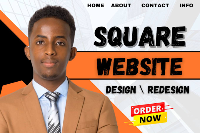 Gig Preview - Square website design square online store square website squareup squarespace