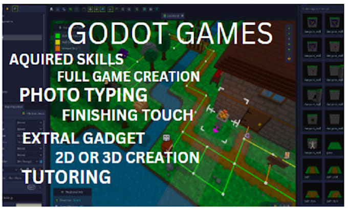 Gig Preview - Create and help with your godot game