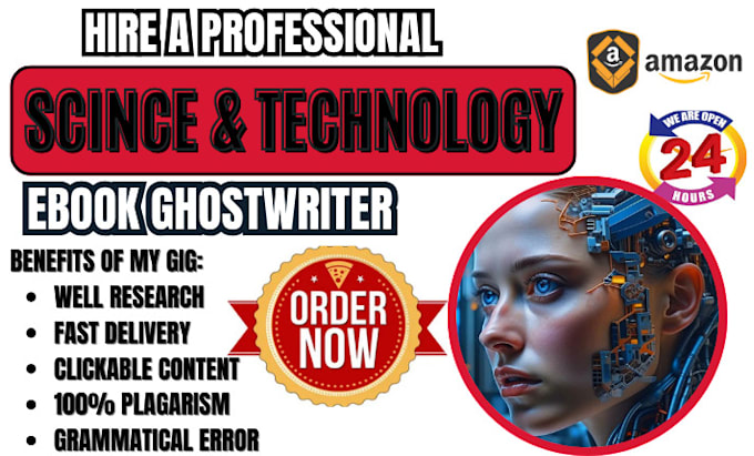 Bestseller - ghostwrite 30k words technology ebook, science, cyber security ebook ghostwriter