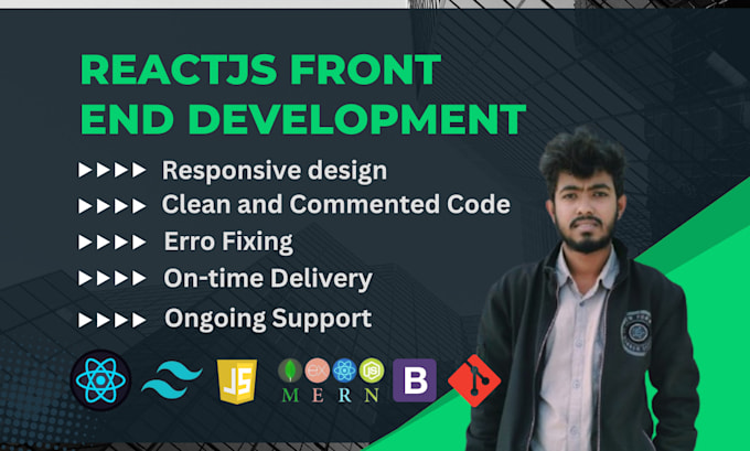 Gig Preview - Be your front end developer as a mern stack react developer