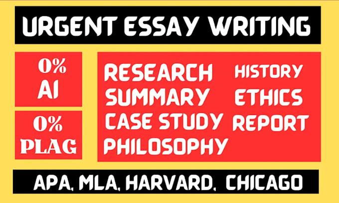 Bestseller - do urgent essay writing, 500 to 5000 words on any topic or style