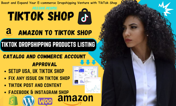 Gig Preview - Do amazon to tiktok shop, tikok growth, tiktok product listing sync with shopify