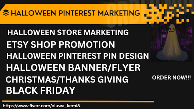 Gig Preview - Create engaging pinterest pins, idea pins for halloween, christmas and more