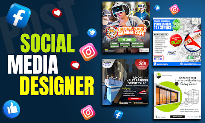 Gig Preview - Ready creative social media post designs, ads, banner