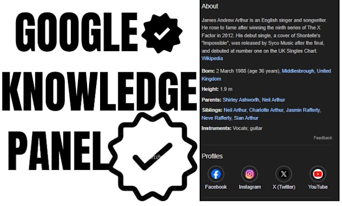 Gig Preview - Create a approved google knowledge panel, knowledge panel for personal company