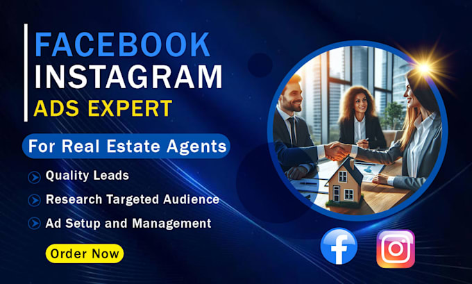 Gig Preview - Do your real estate lead generation using facebook,meta ads