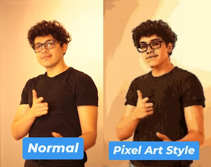 Gig Preview - Transform and edit your photos into videogame pixelart style