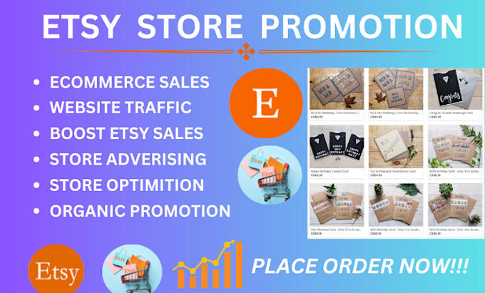 Gig Preview - Do etsy SEO for etsy store, etsy promotion to boost your etsy store visibility