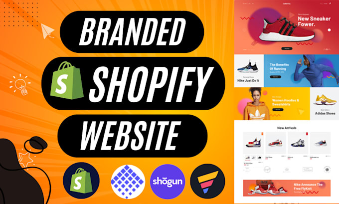 Gig Preview - Build branded shopify store design or product landing page by pagefly,gempages