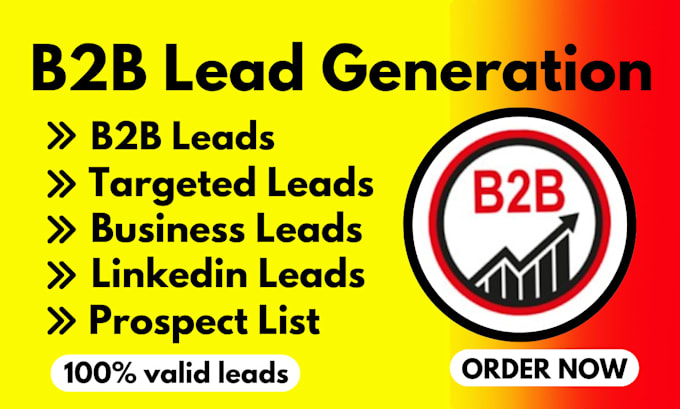 Gig Preview - Do best targeted b2b lead generation, linkedin lead,   build prospect email list