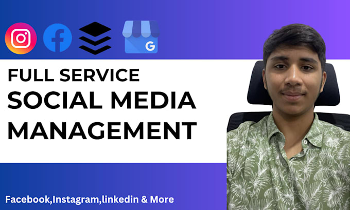 Gig Preview - Be your social media manager