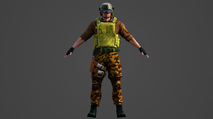 Gig Preview - Be human skin model,ue5 character,uv map, color clothe,body mesh,action game rig