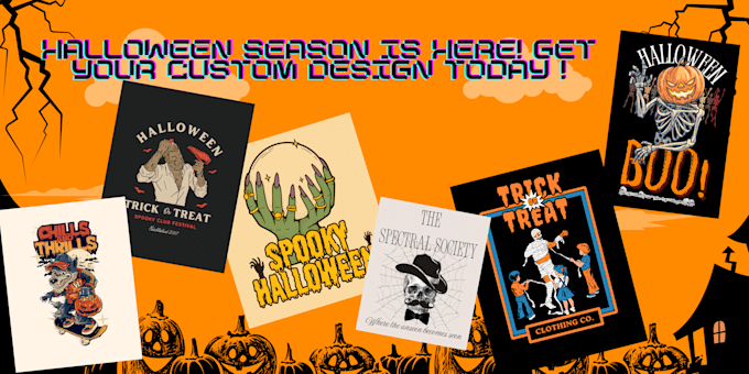 Gig Preview - Create  spooky halloween designs