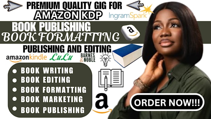 Bestseller - publish book on amazon kindle kdp, book formatting, amazon kdp book publishing