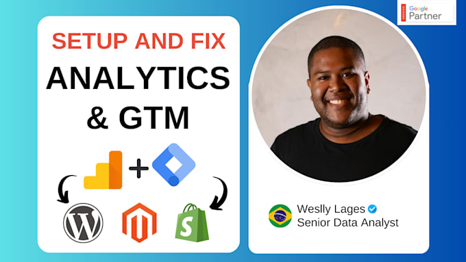 Gig Preview - Fix or setup google analytics 4, ga4 ecommerce tracking, conversion tracking GTM