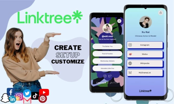 Gig Preview - Set up linktree bio link landing page for social media within 1 hour