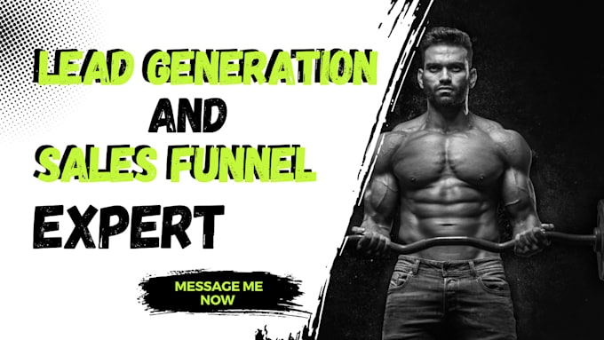 Gig Preview - Generate apex weight loss leads fitness leads fitness landing page salesfunnel