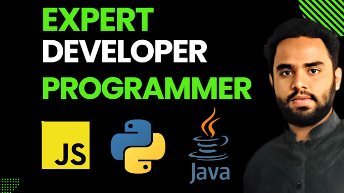 Gig Preview - Develop fix edit js node python java c plus plus python, github programmer code