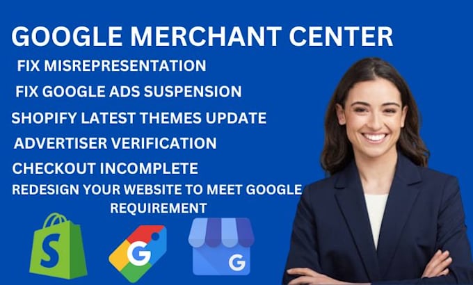 Gig Preview - Link shopify store with merchant center run google ads