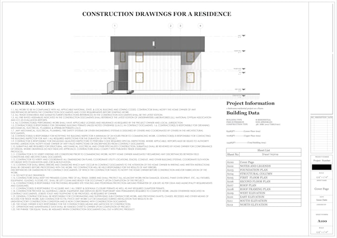 Gig Preview - Be your architect for floor plan, house city permit blueprints in autocad