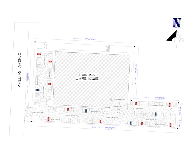 Gig Preview - Draw warehouse site plan, layout plan for city permit in 24hrs