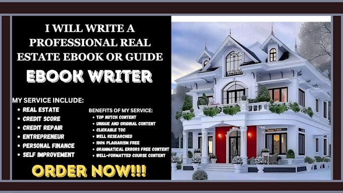 Gig Preview - Write a professional real estate ebook or guide