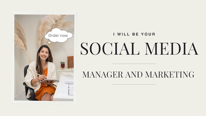 Gig Preview - Your social media marketing manager and content creator