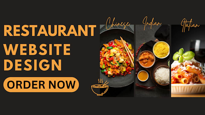 Gig Preview - Design and redesign restaurant website with online ordering