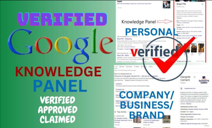 Gig Preview - Create verified knowledgepanel google knowledge panel for personal and business