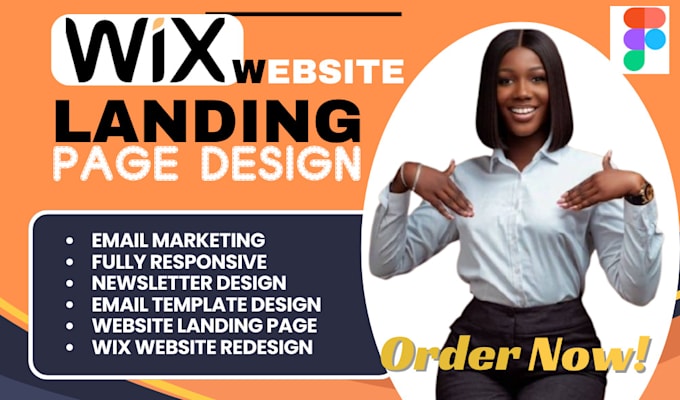 Gig Preview - Wix landing page website design wix newsletter templates redesign website