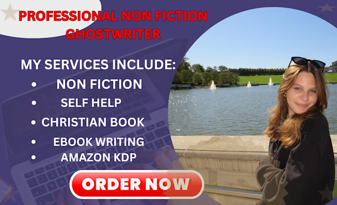 Gig Preview - Ghostwrite your non fiction book ebook writer self help book writer amazon kdp