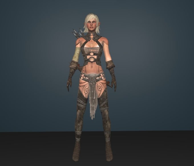 Gig Preview - Be blender game character,game warrior,nsfw character,clothe texture, game asset