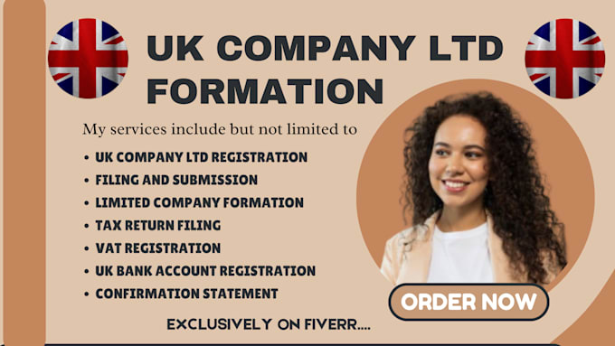 Gig Preview - Do UK ltd company formation, uk business bank account, cic registration, utr