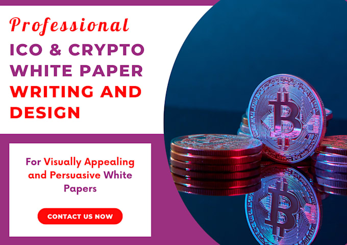 Gig Preview - Do catchy crypto white paper design, ico white paper writing, pitch decks