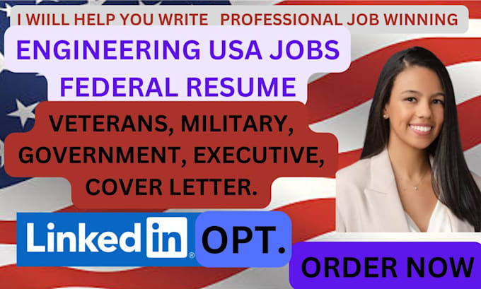 Gig Preview - Provide ats federal resume writing service for usajobs, undefined, cover letter