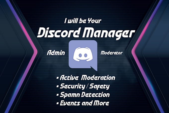 Gig Preview - Work as your discord community manager