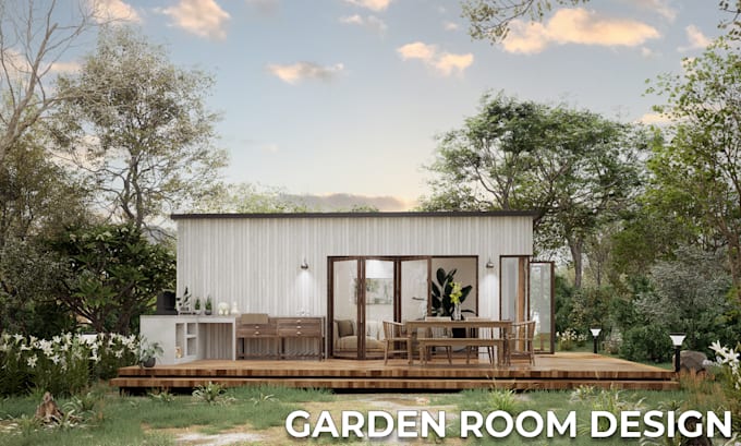 Bestseller - design container house, tiny house, garden room and realistic visualization