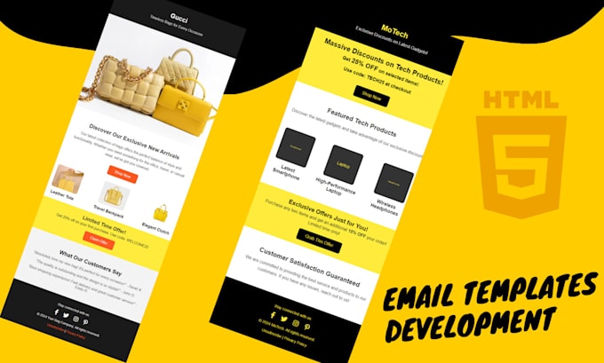 Gig Preview - Do responsive HTML email template within 12 hours