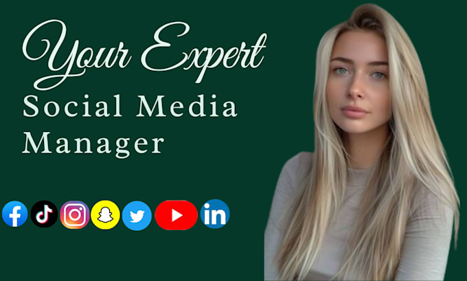 Gig Preview - Be your expert social media manager and content creator