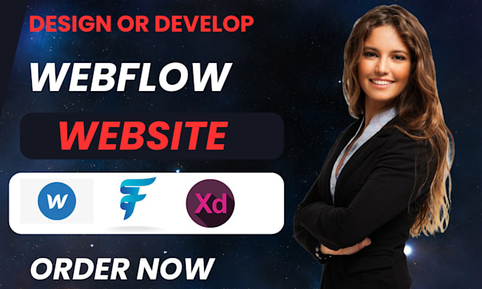 Gig Preview - Do expert webflow designer, developer, webflow website, convert figma to webflow